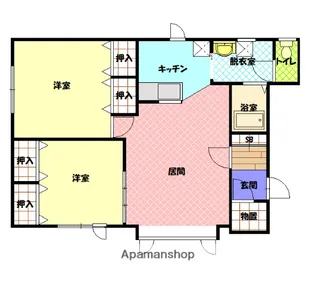 グレースルーム【201号室】の間取り