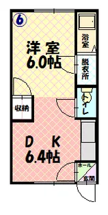 マンションつるや【206号室】の間取り
