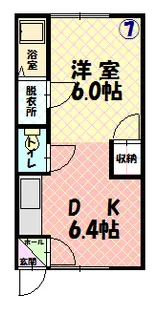 マンションつるや【207号室】の間取り