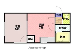リーフ東光【203号室】の間取り