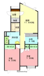 アンダンテB【1階】の間取り