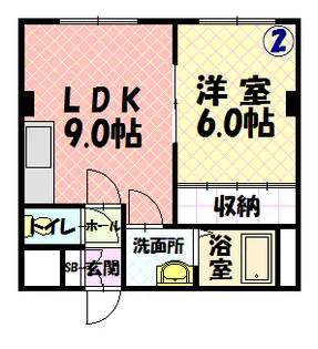 MSピエース【302号室】の間取り