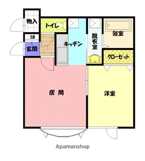 ボックスC【105号室】の間取り