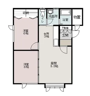 MS LIEBREIZ【1階】の間取り