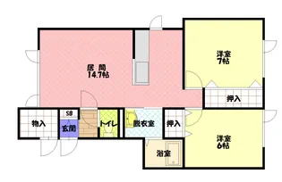 ゼフィール【1階】の間取り