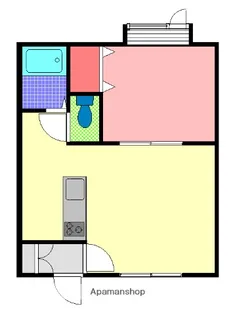 ライフコート【102号室】の間取り