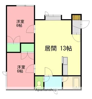 ライフコート【203号室】の間取り