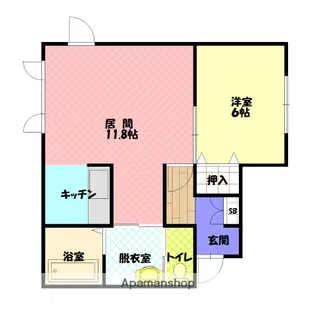 エスポワール神居【202号室】の間取り