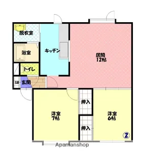 ウォーターリップ【1階】の間取り