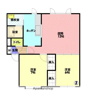 ウォーターリップ【2階】の間取り