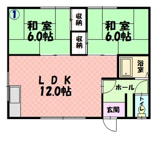 グリーンハウス【1階】の間取り