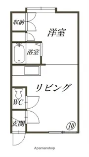 第5リバーハイツ藤【1階】の間取り