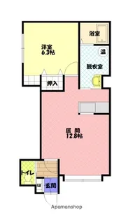 ハピネス2 5【1階】の間取り