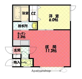プラタナスフォー【1階】の間取り
