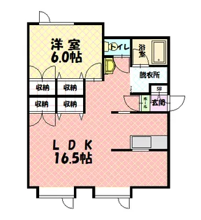 CASA GRANDE【101号室】の間取り
