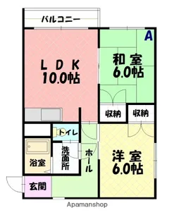 幸永ハイツ【2階】の間取り