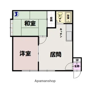 COCO724B【1階】の間取り