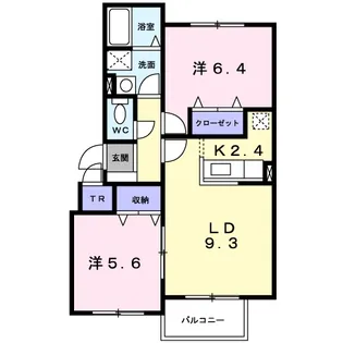カーサアルバ【1階】の間取り