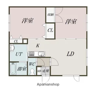 RIVAGE【203号室】の間取り