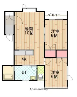カントリーハイツ【2階】の間取り