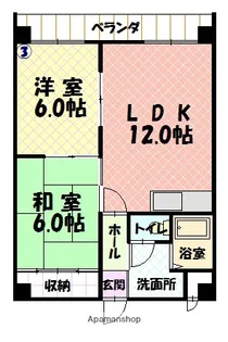 7条レジデンス【4階】の間取り