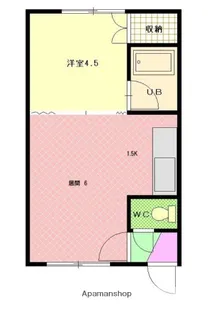 ヴィプレ2条B【2階】の間取り