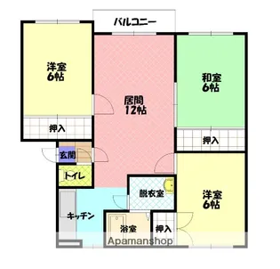 近永ハイツ【201号室】の間取り