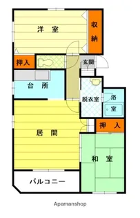 ガーデンハウス【4階】の間取り