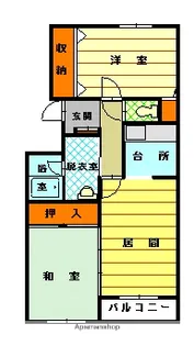 ガーデンハウス【305号室】の間取り