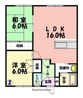 柴ハイツ【1階】の間取り