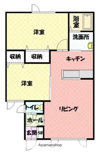 ノースビレッジ【1階】の間取り