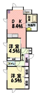 ハイツみなみ【2階】の間取り