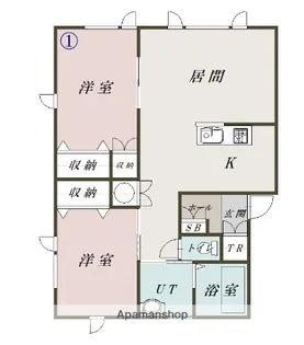 メゾンティストQ【2階】の間取り