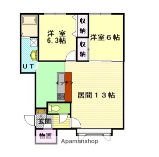 ファーレⅡ【1階】の間取り