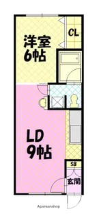 スカイハイツ大町2−2【1階】の間取り