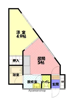 イーストリッチ6.5【1階】の間取り