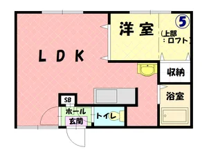 サンセットN1.14A【205号室】の間取り