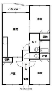 イーストリッチ7.4【4階】の間取り