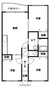 イーストリッチ7.4【4階】の間取り