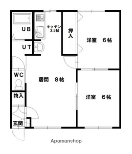 豊岡4.7オリーブハウス【2階】の間取り