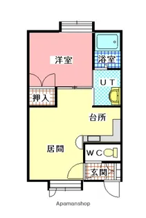 サイレンス2206B【102号室】の間取り