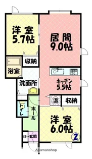 CASA.K【1階】の間取り