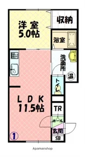 ラフレーズ8条通A棟【1階】の間取り