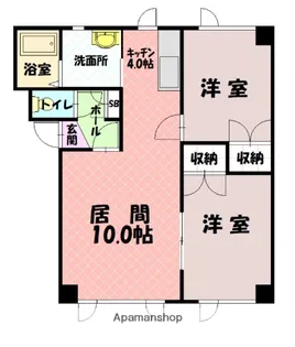 レスポワールベル【2階】の間取り