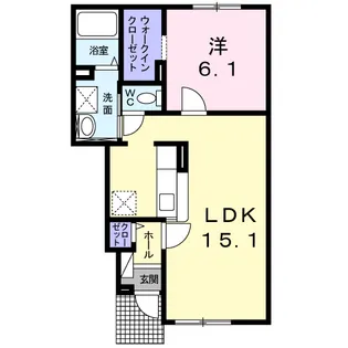 メゾン ジャンティーユ【1階】の間取り