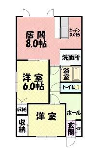 アルファガーデンコートⅠ【2階】の間取り