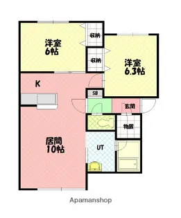 ALTO7【103号室】の間取り