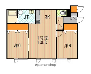 2LDKの間取り画像
