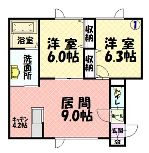 GRACE GARDEN【1階】の間取り