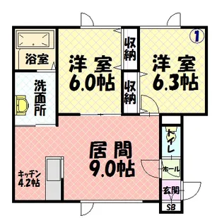 GRACE GARDEN【1階】の間取り